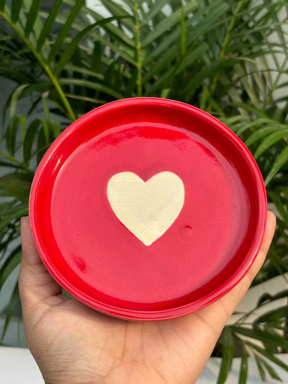 Red & Pink Heart Snack Plate Combo Set (Set of 2) - Image 3
