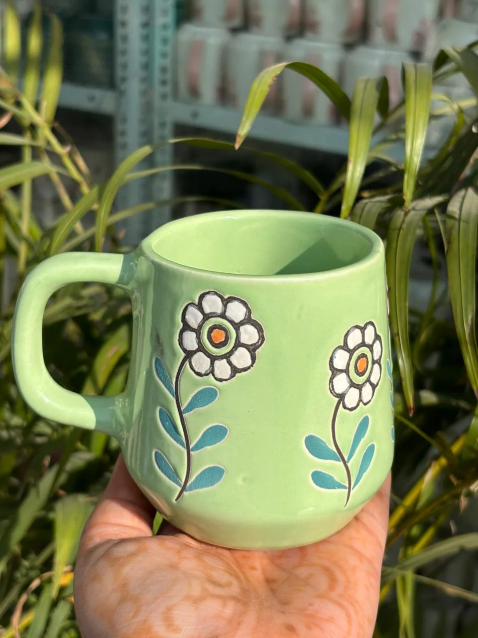 Bloom Green Coffee Mug - Image 3