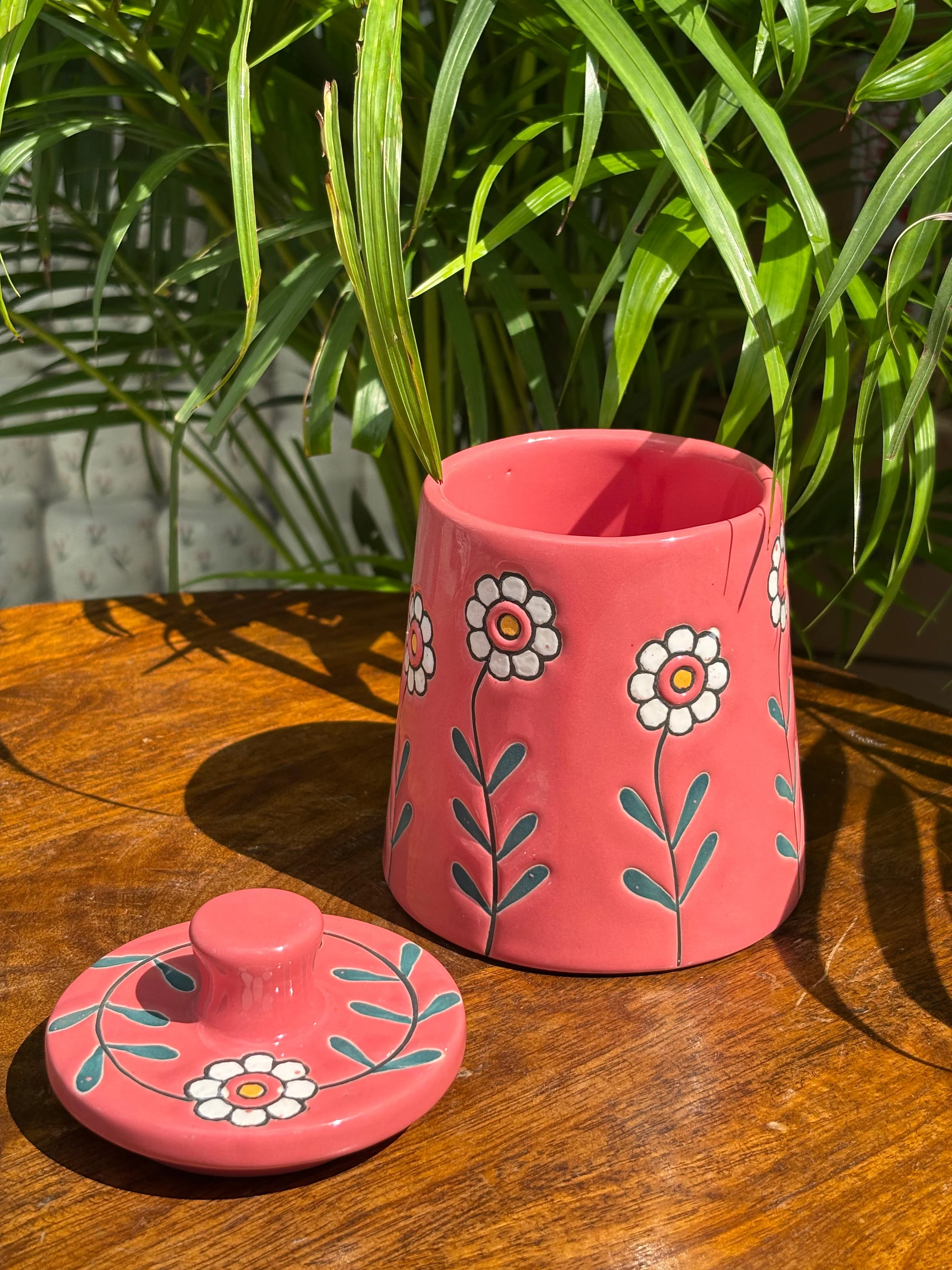 Bloom Pink Glasses & Jar Combo Set (Set of 3) - Image 4