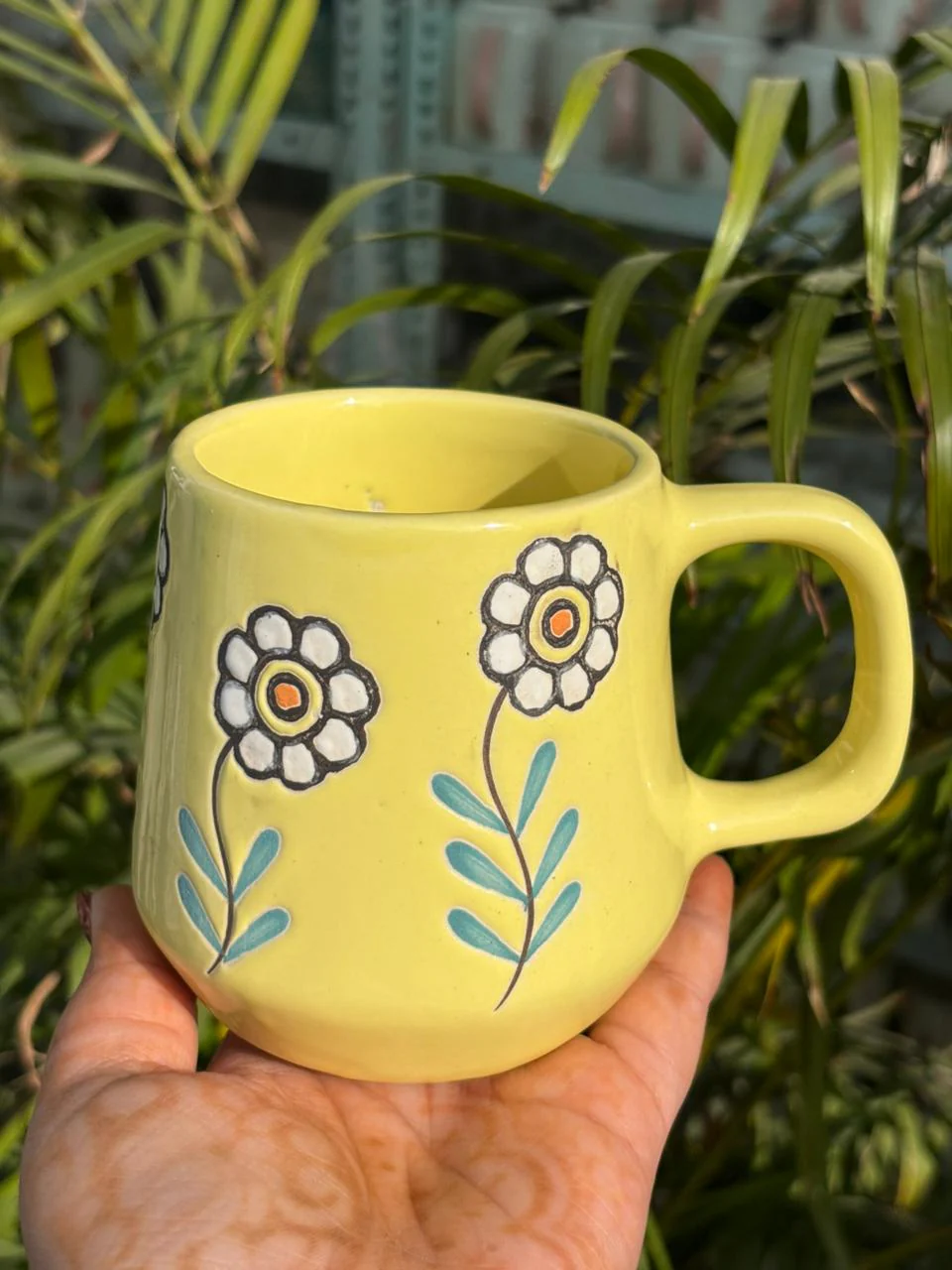 Bloom Yellow Coffee Mug - Image 2