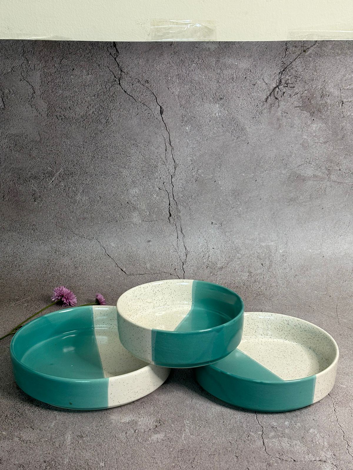Blue Dual Shade Serving/Salad Bowl Set (Set of 3) - Image 4