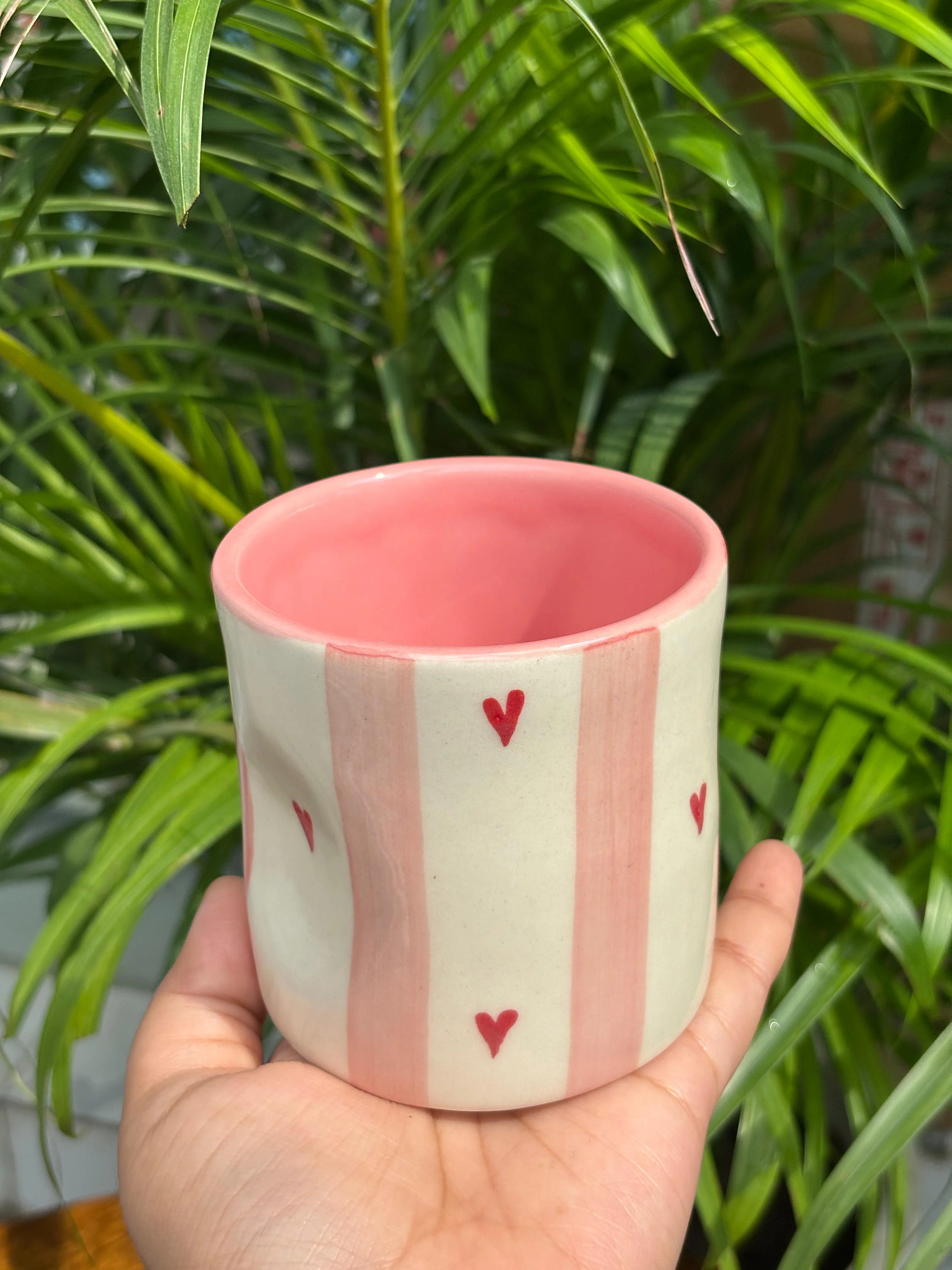 Blush of Hearts Candle Jars/ Water Glasses Combo (Set of 3) - Image 5