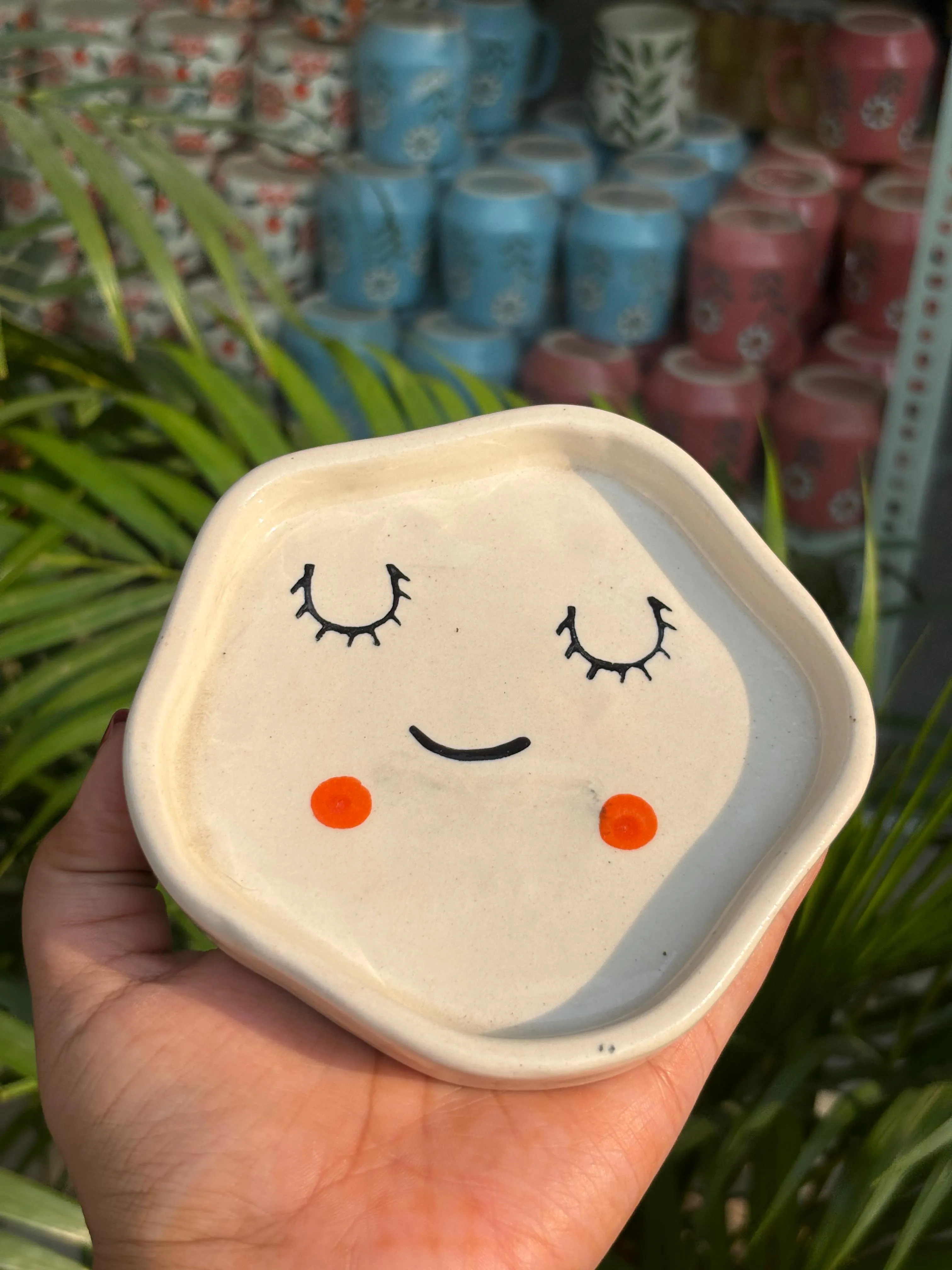 Blush Smile Snack Plates (Set of 2) - Image 2