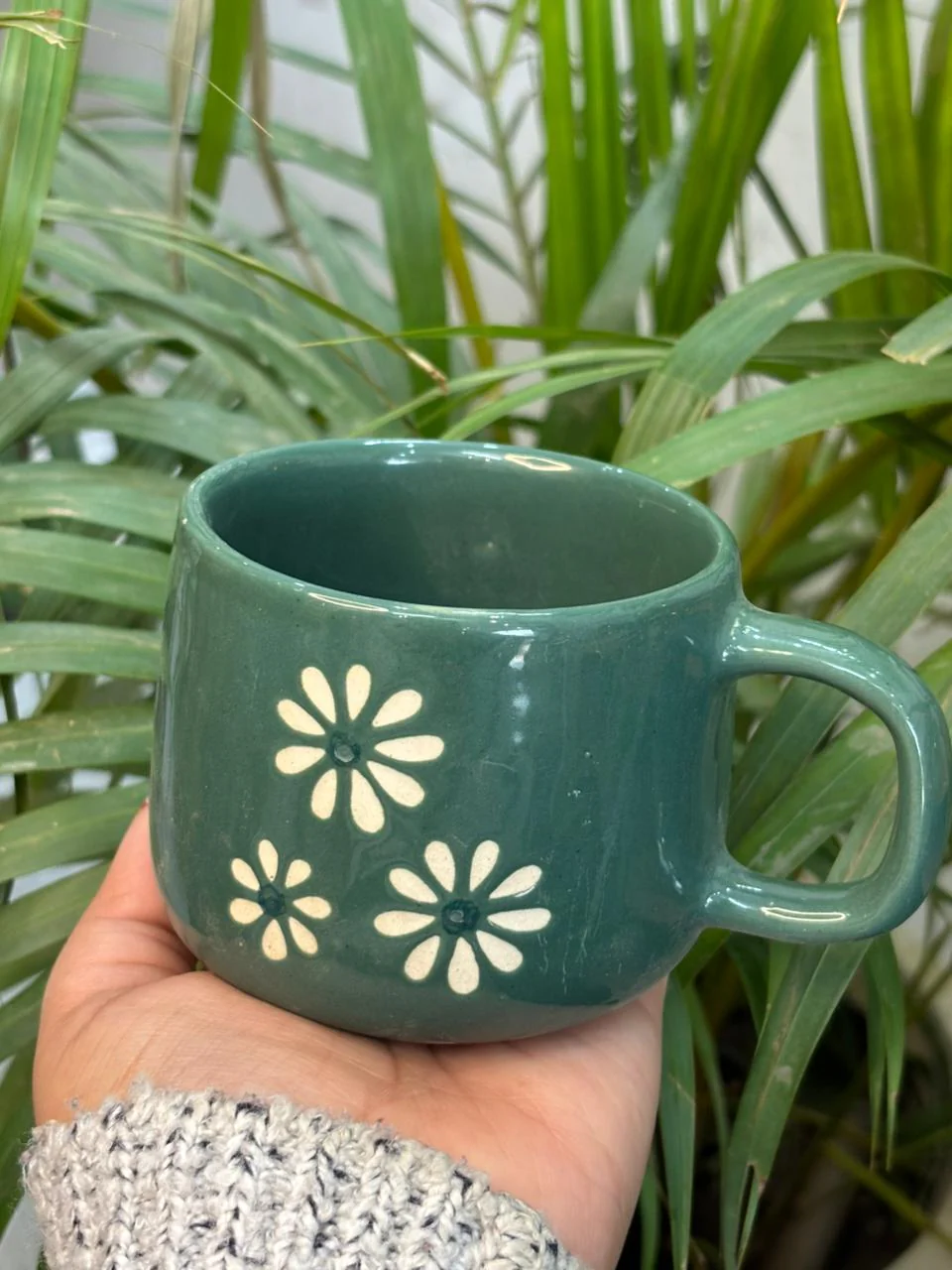 Cozy Daisy Mug-Green - Image 2