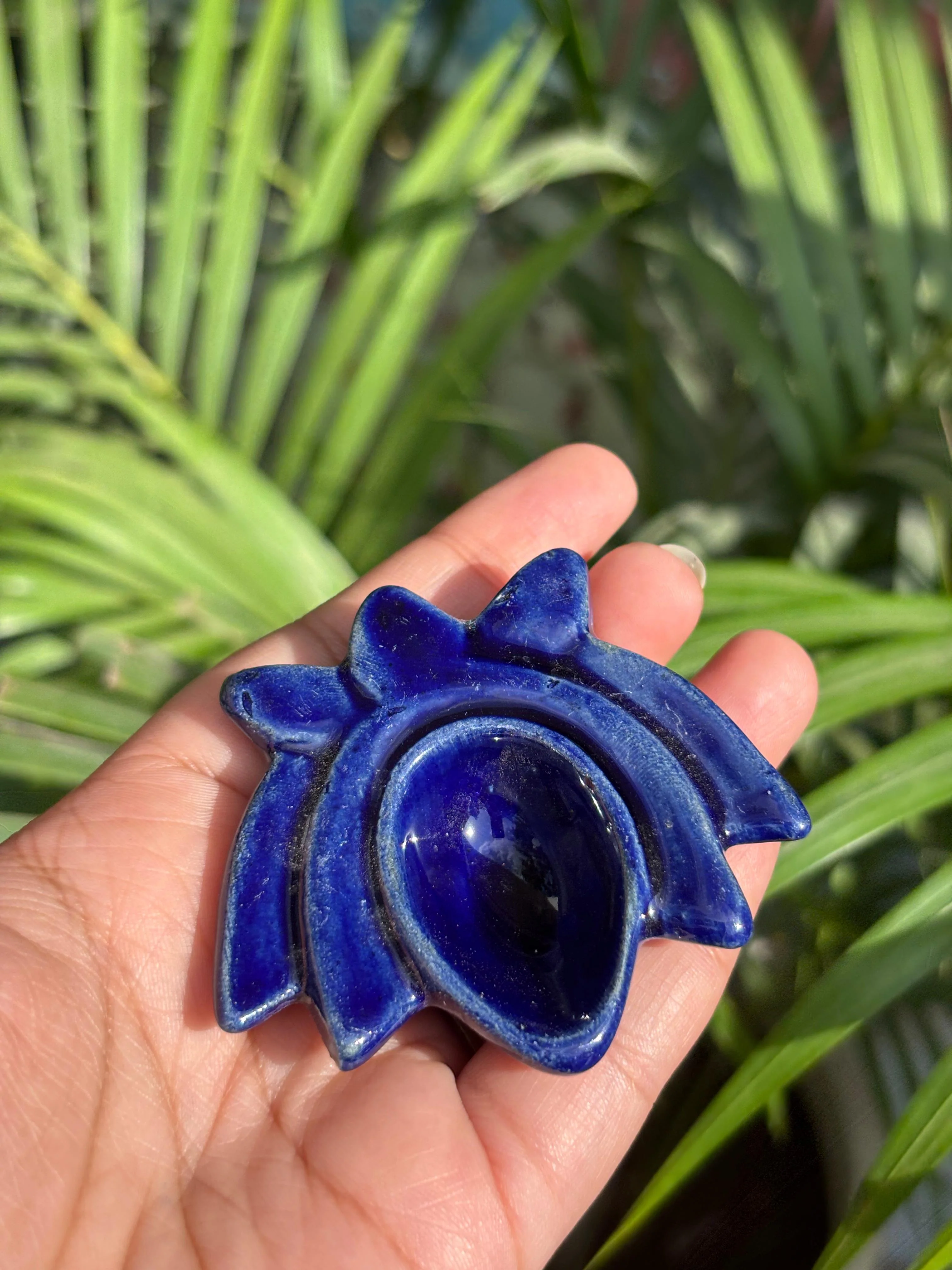 Divine Lotus Diya Set (Set of 5 Assorted Colors) - Image 4