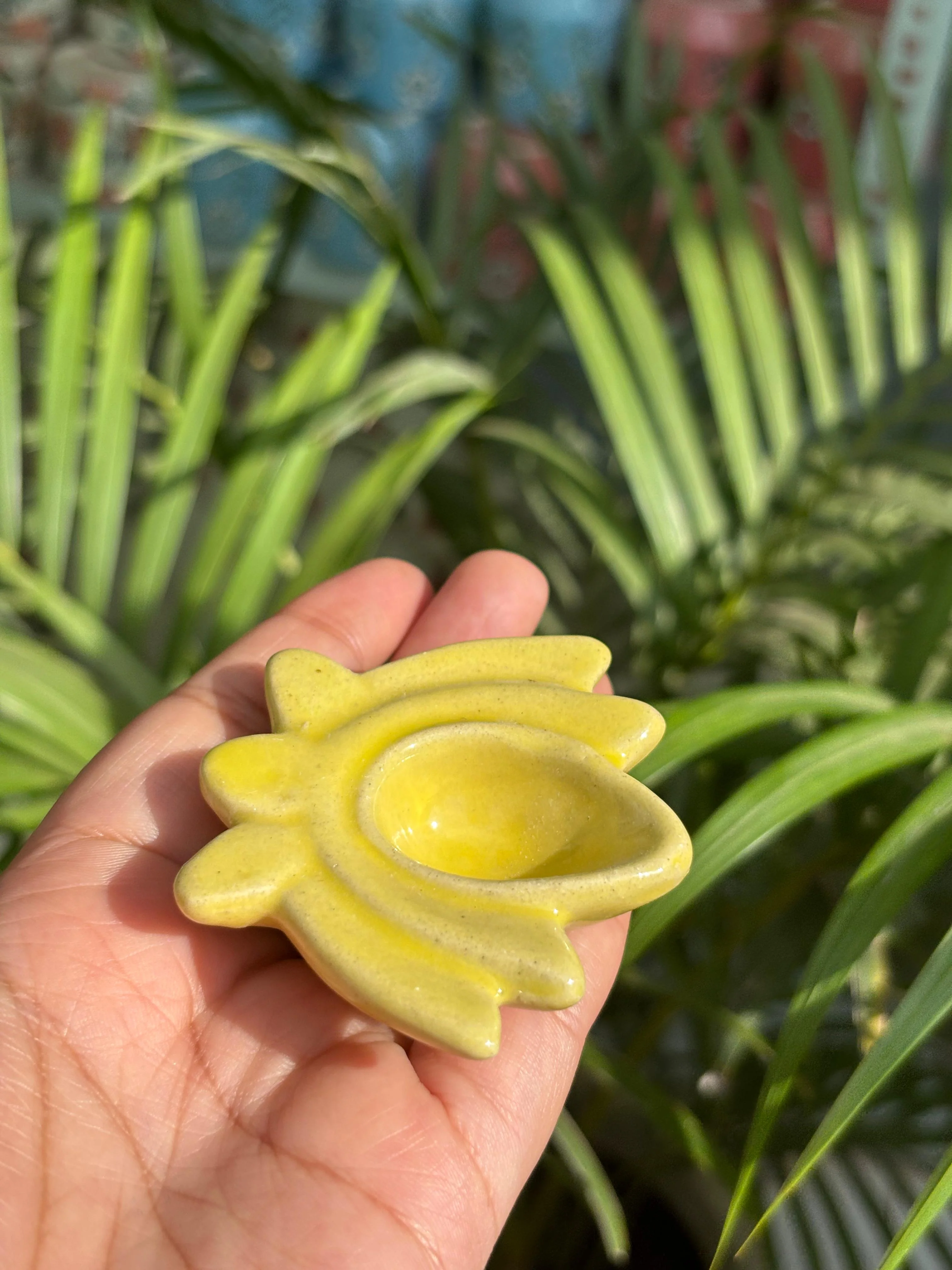 Divine Lotus Diya Set (Set of 5 Assorted Colors) - Image 5