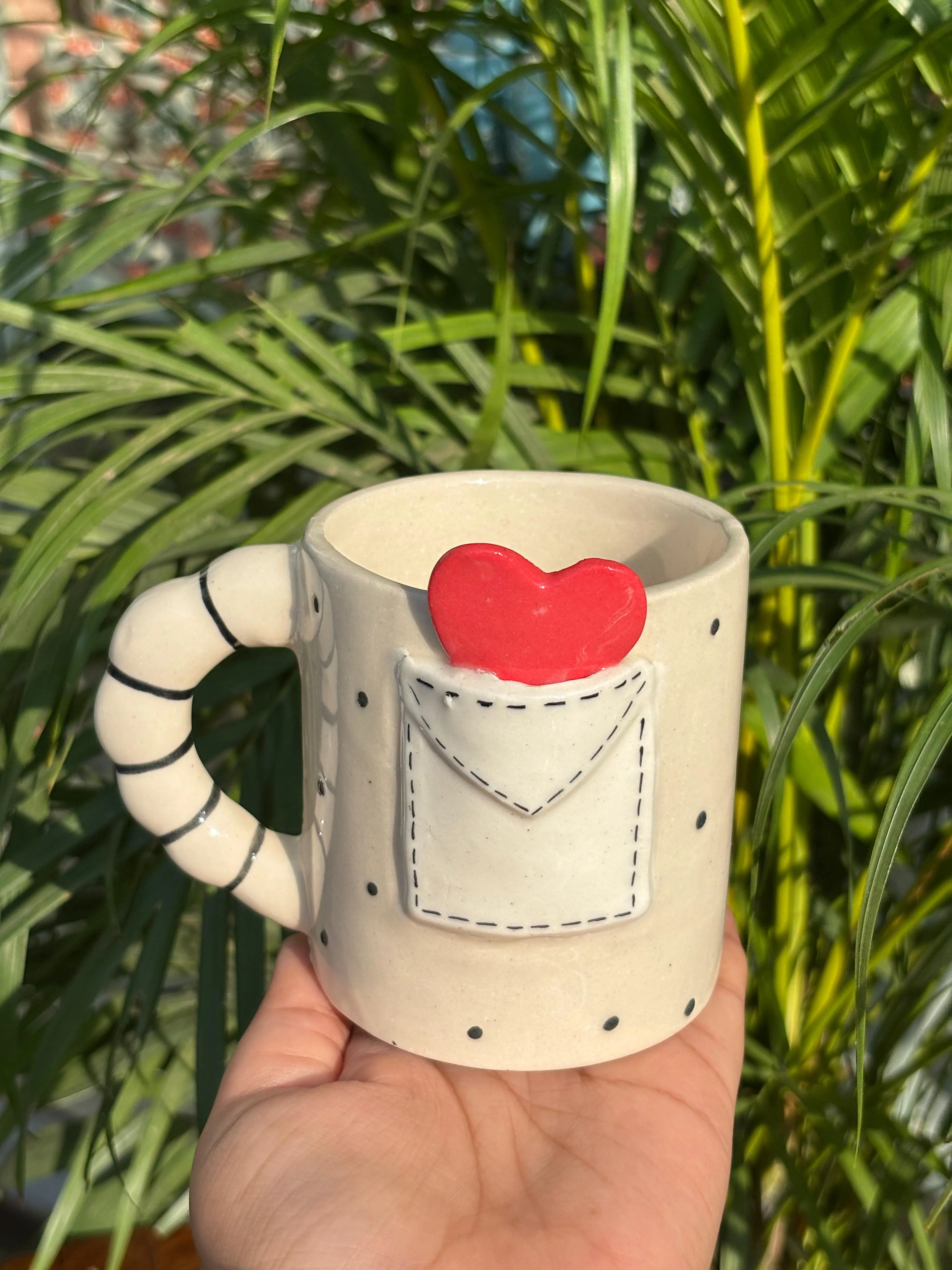 Heart in a Pocket Coffee Mug - Image 2