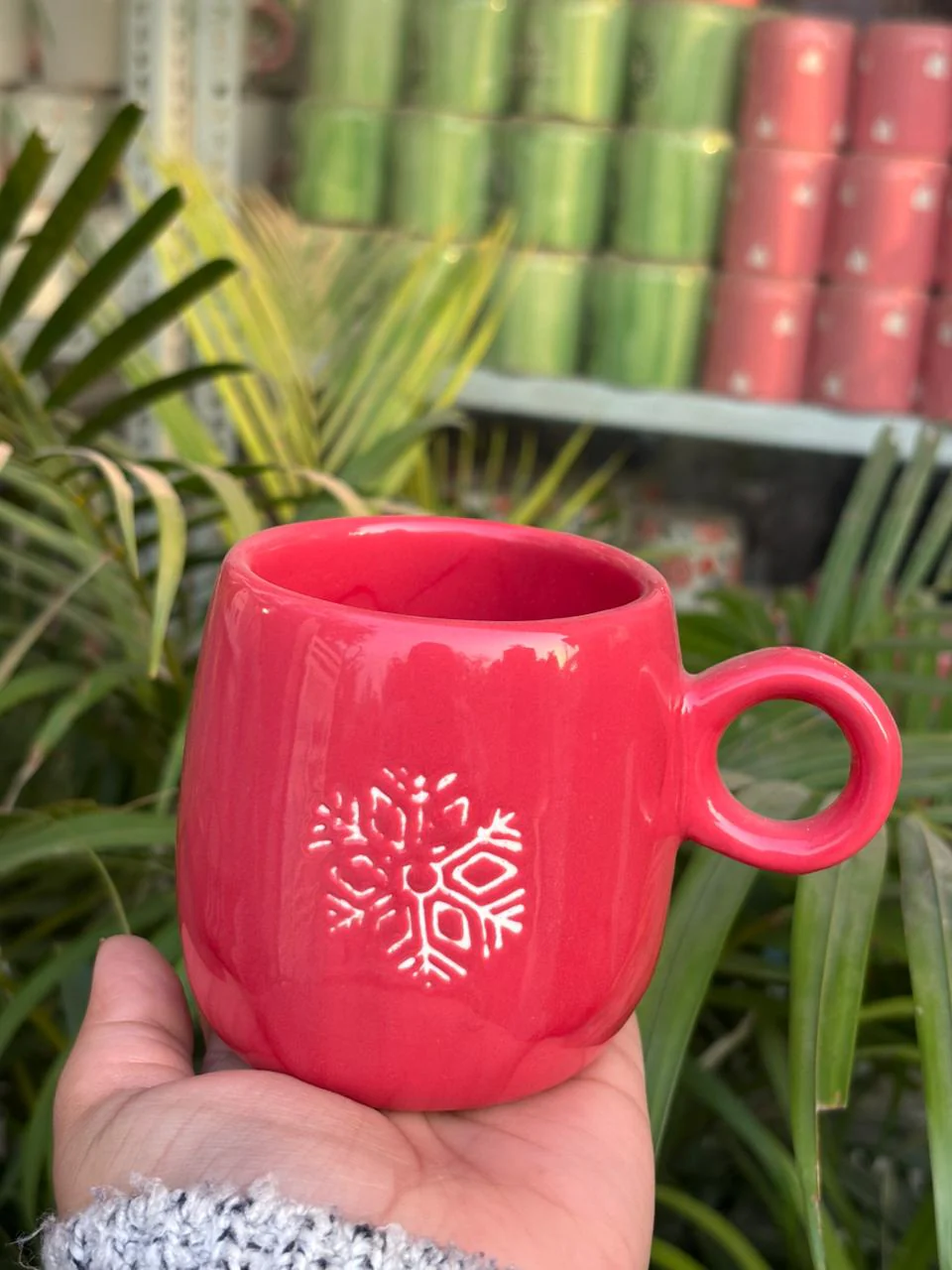 Holiday Snowkiss Red Mug - Image 2