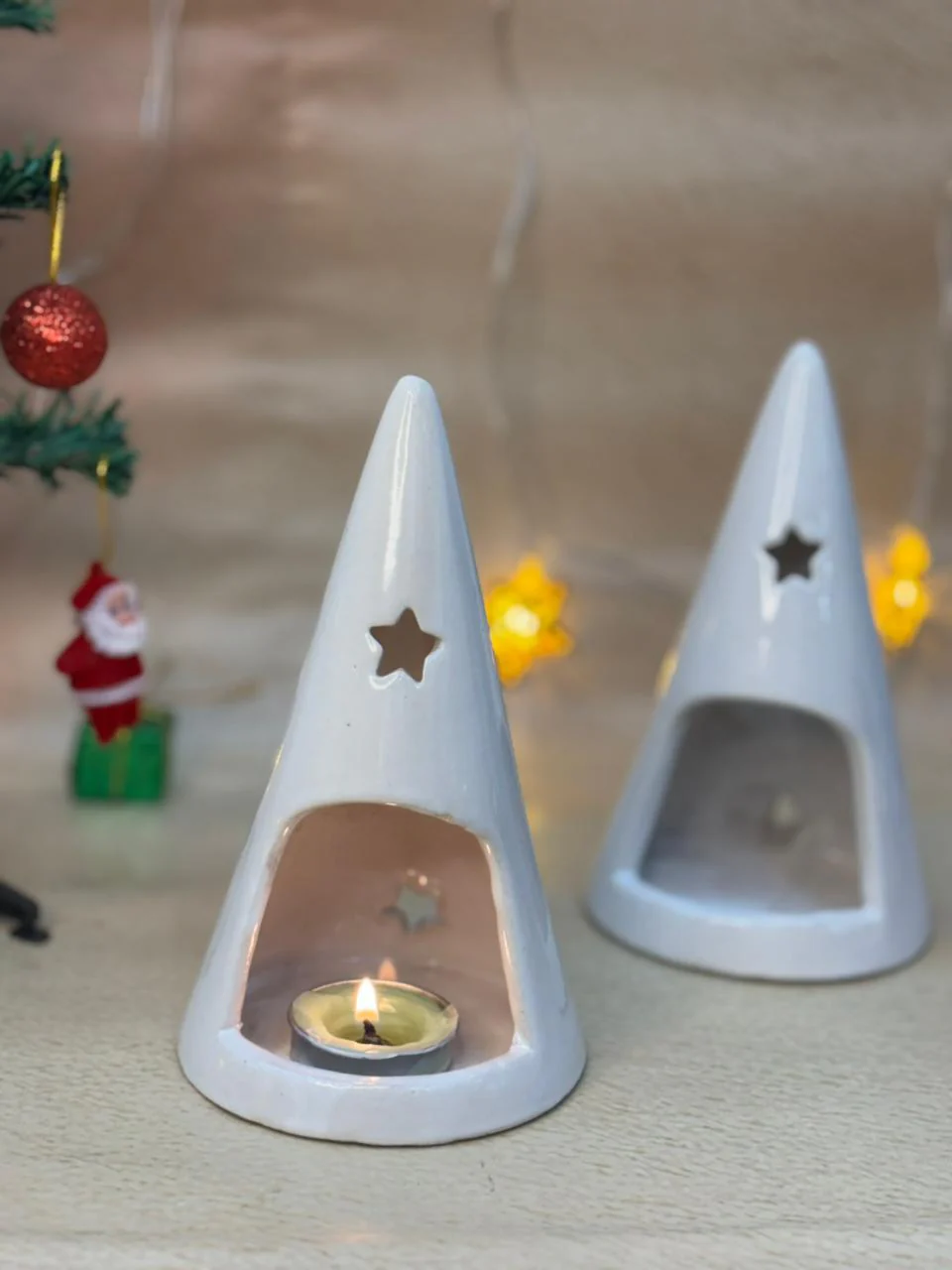 Holiday Star Tealight Tree-White - Image 3