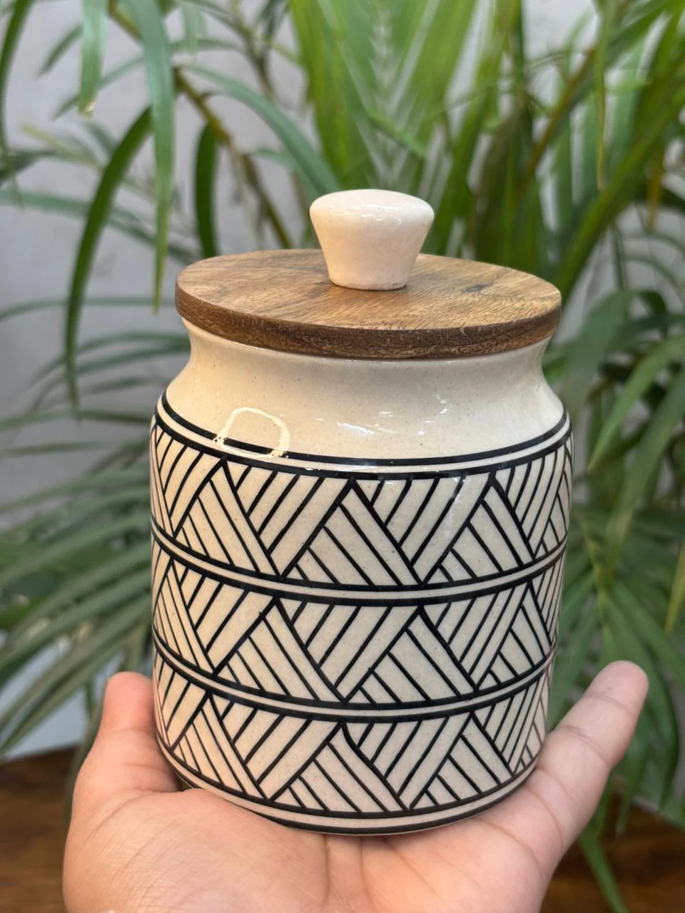 Luxe Chevron Handprint Air-tight Jar - Image 2