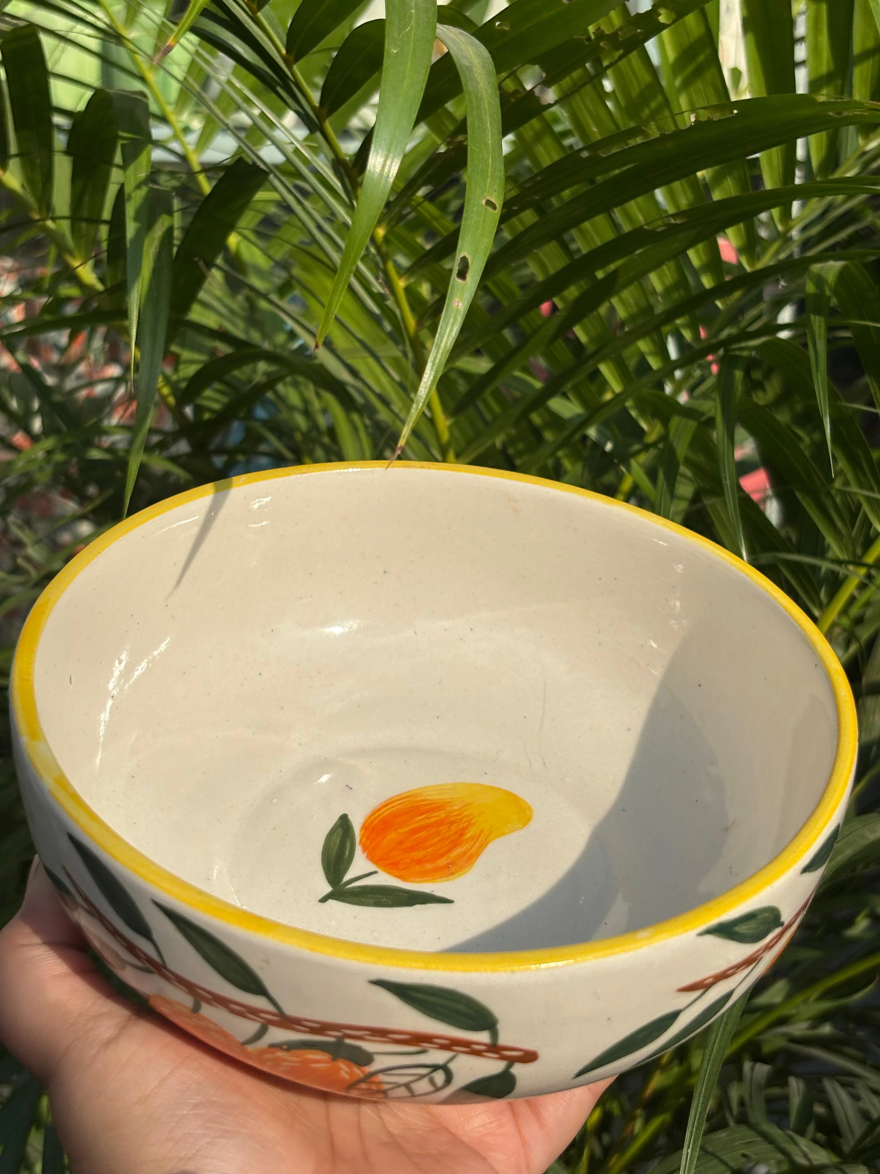 Mango Print Serving/Salad Bowl - Image 3