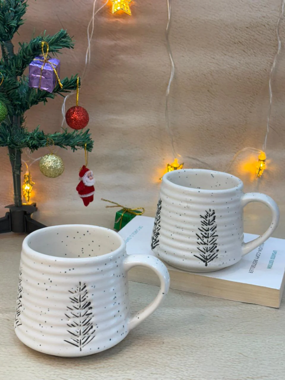 Merry Tree White Coffee Mug - Image 3
