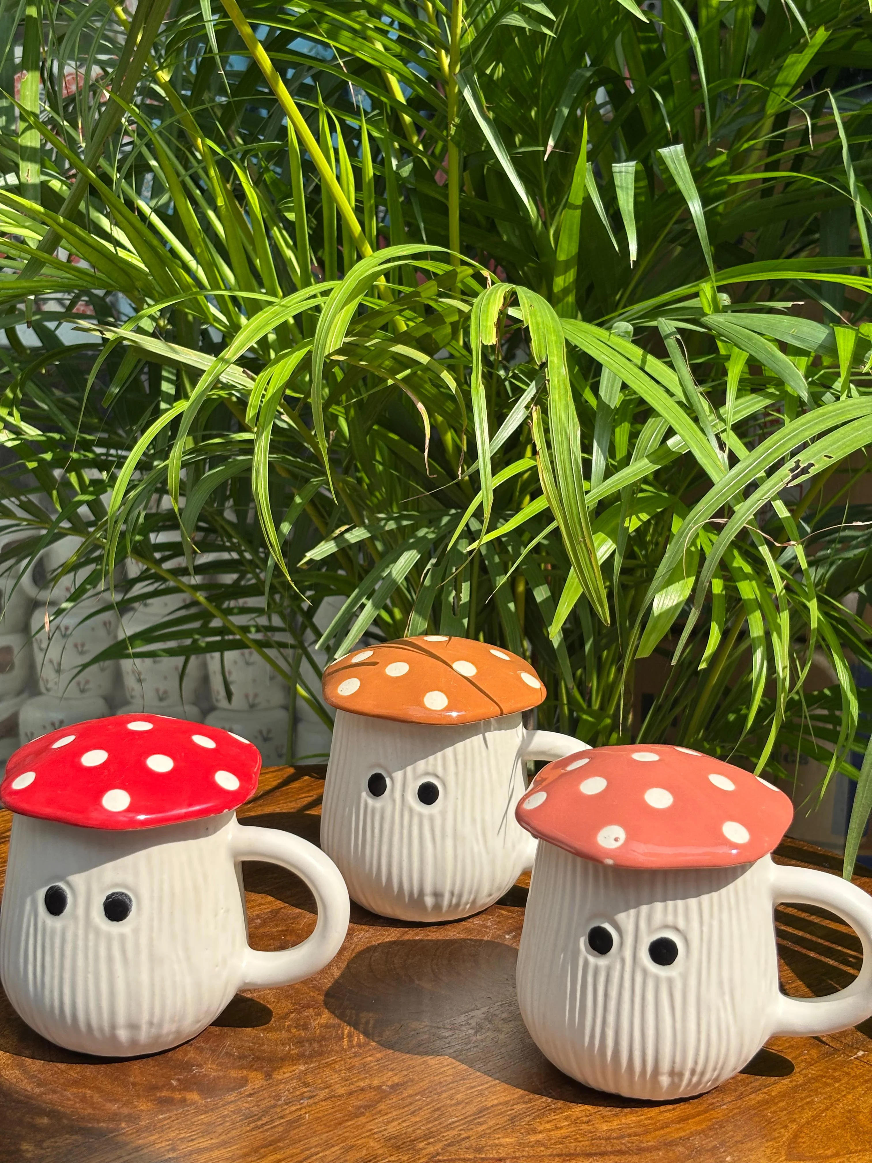 Mushroom Magic Coffee Mugs Combo with Lid (Set of 3) - Image 5