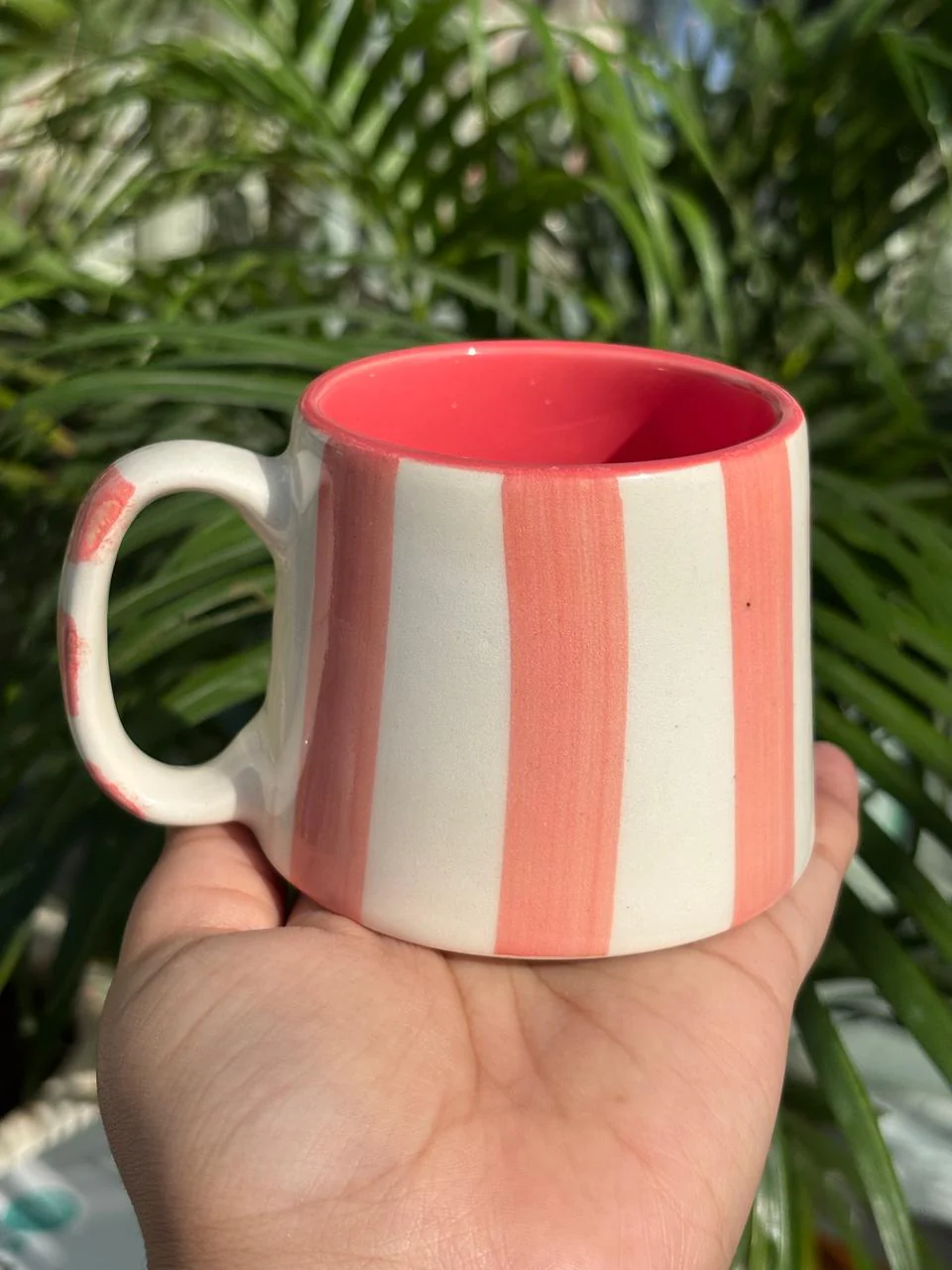 Pink Lines Tea Cup (Set of 2)