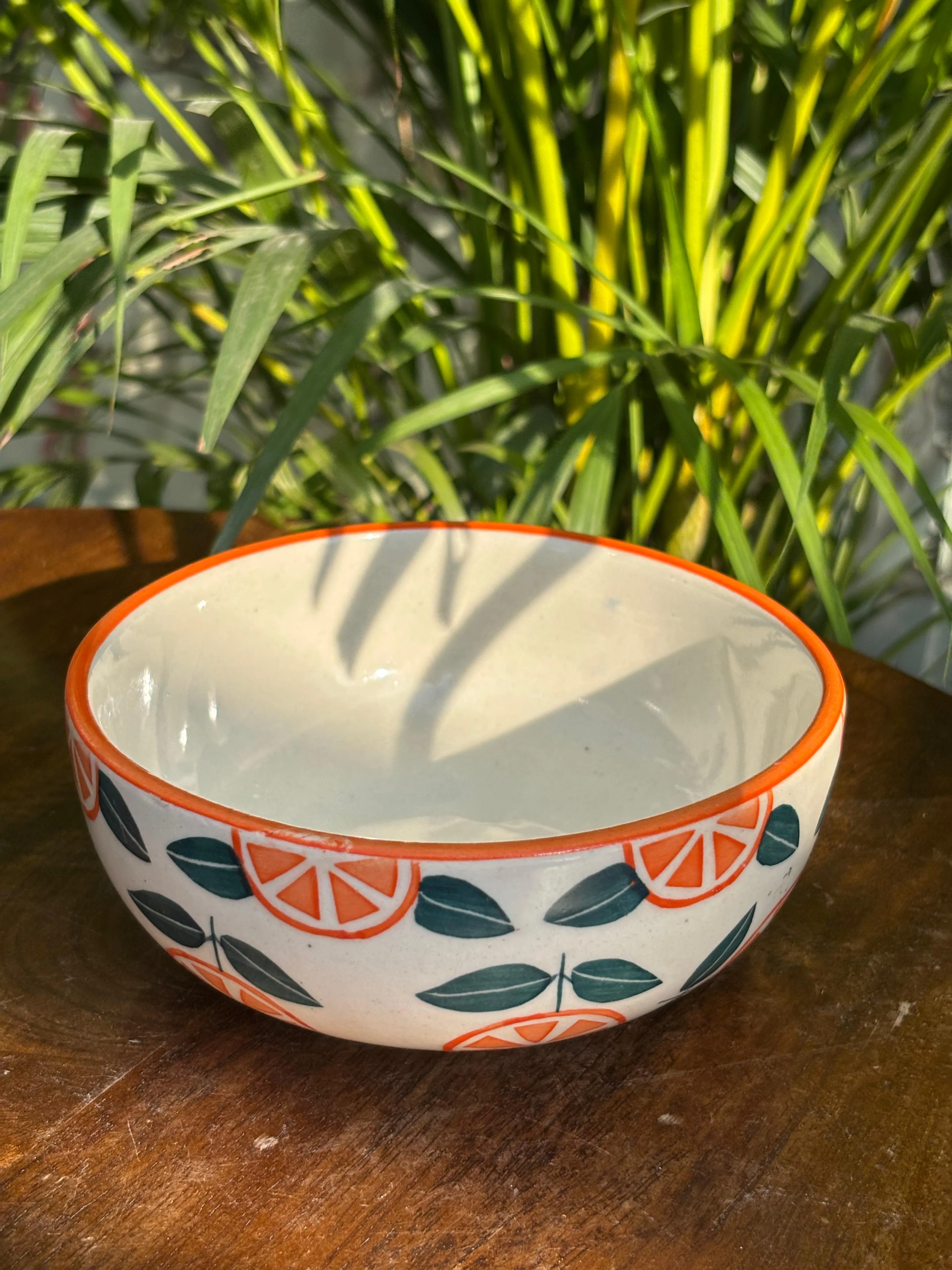 Orange Print Snack Bowl - Image 4