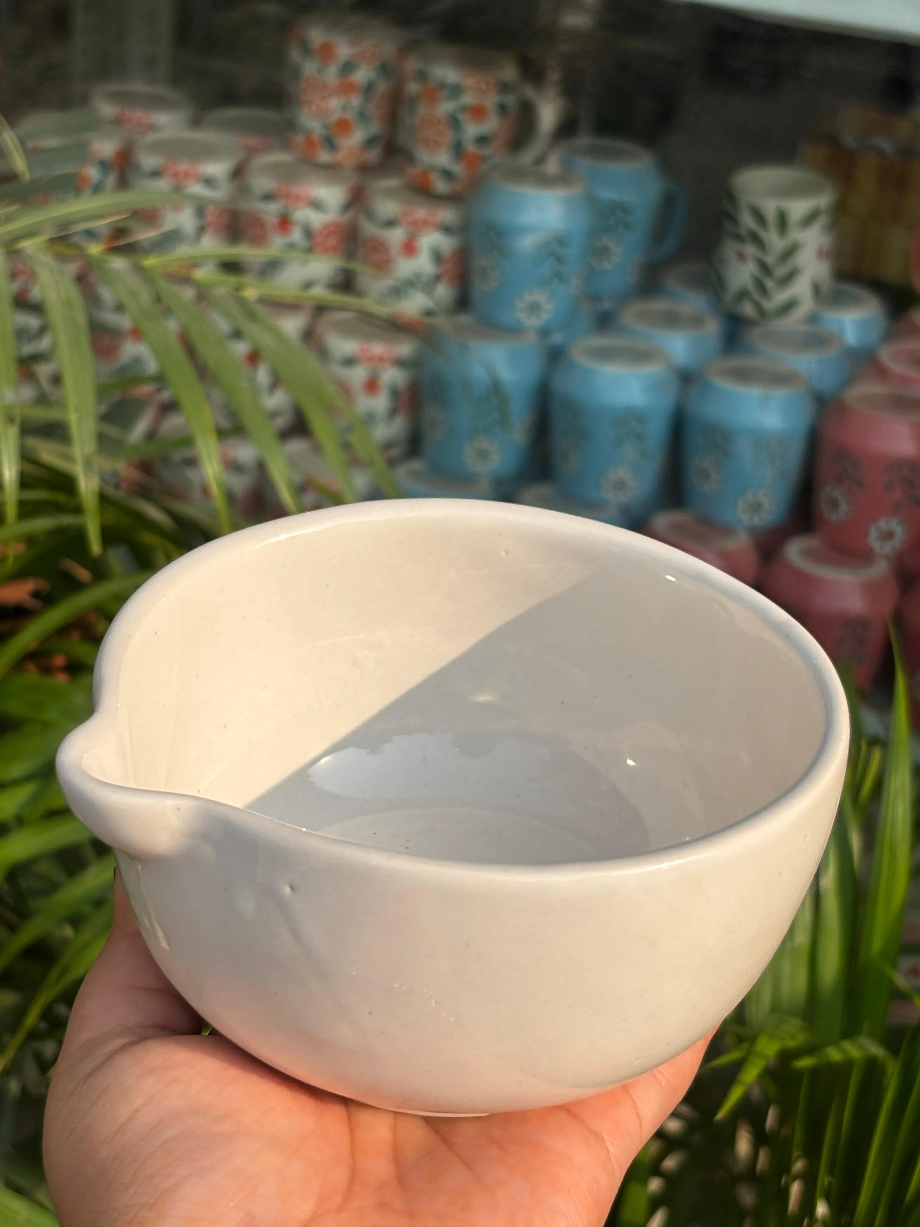 Pearl Mist Matcha Bowl & Whisk Holder Set - Image 6