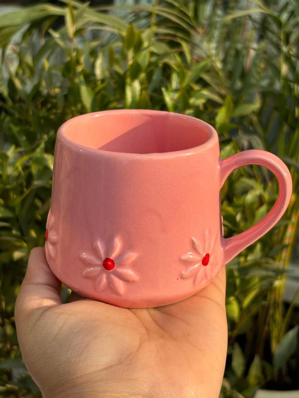 Pink Lilly Flower Pinterest Coffee Mug - Image 3