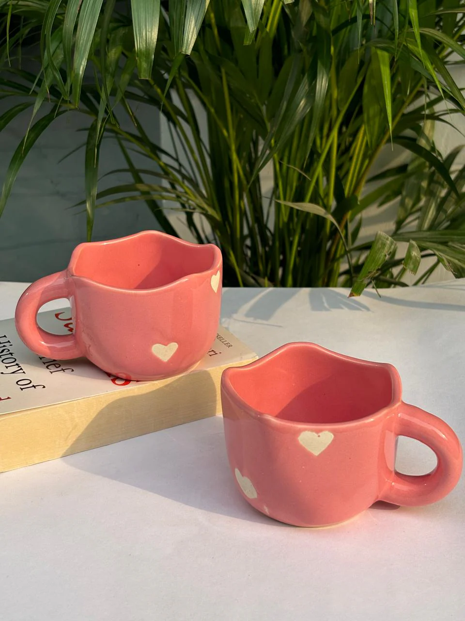 Pinterest Pink Heart Coffee Mug - Image 2