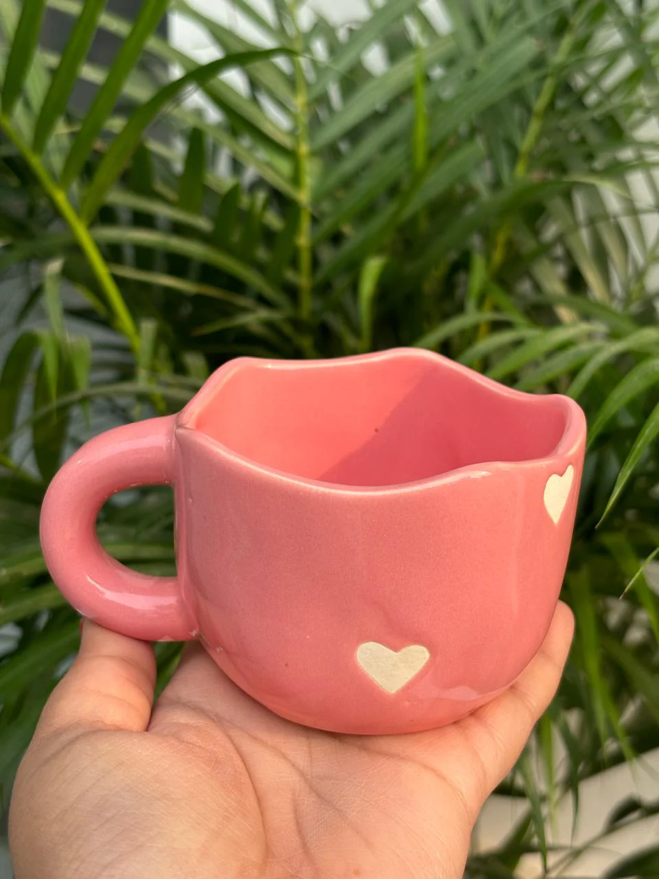 Pinterest Pink Heart Coffee Mug - Image 3