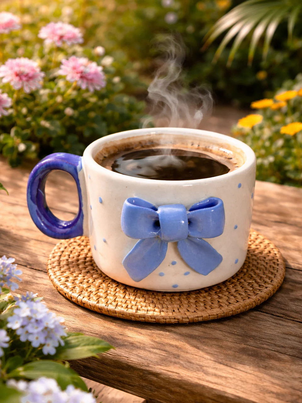 Polka Bow Mug