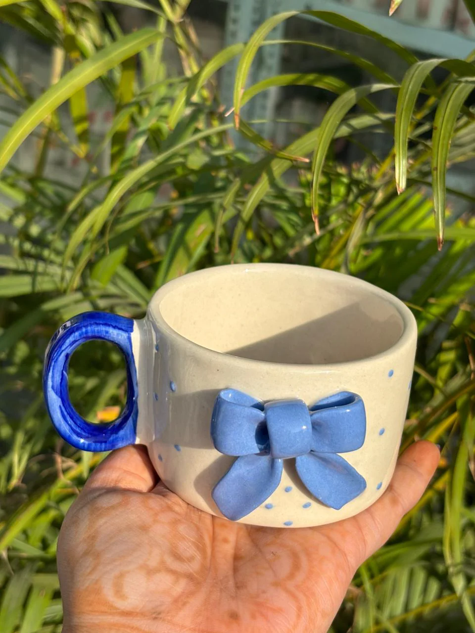 Polka Bow Mug - Image 2