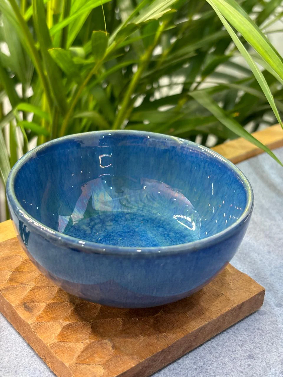 Blue Glaze Dinner Set (Set of 7) - Image 4