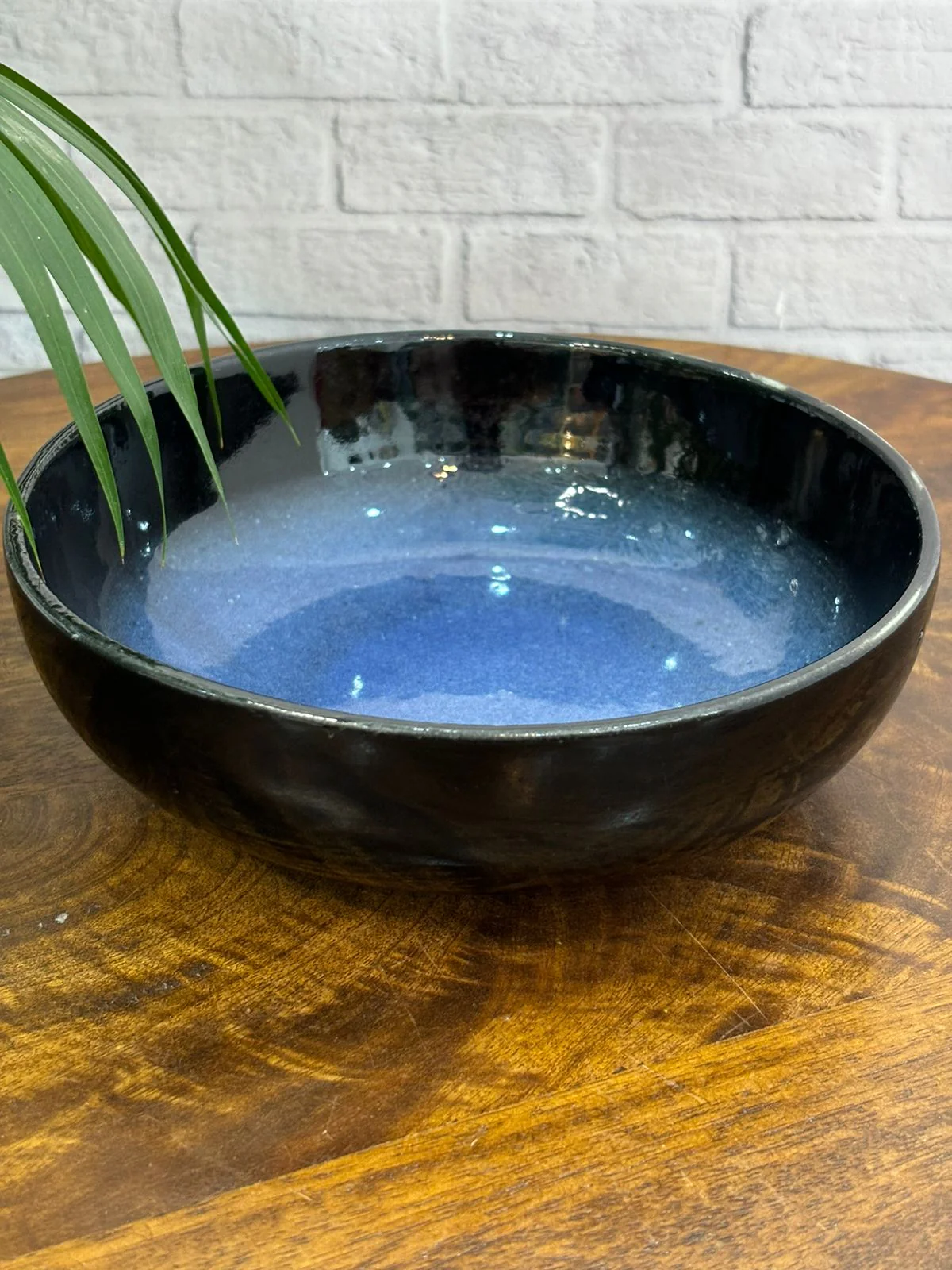 Blue & Black Glaze Dinner Set (Set of 7) - Image 6