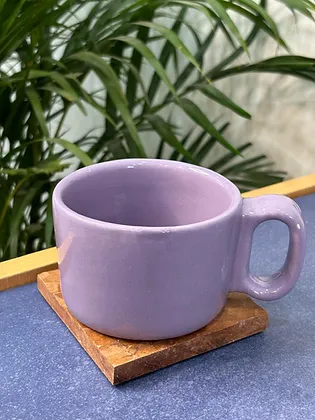 Purple Cloud Coffee Mug with Saucer - Image 2