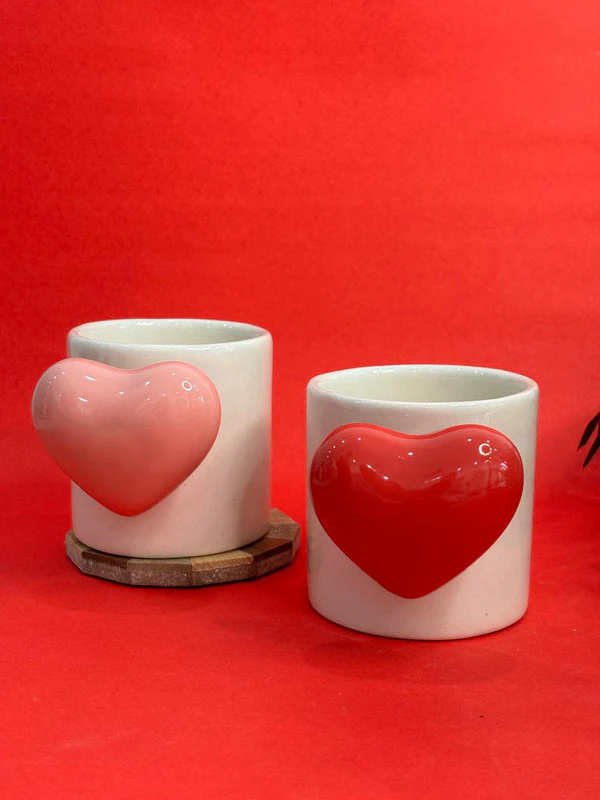 Red & Pink Romance Coffee Mugs Combo Set (Set of 2) - Image 6