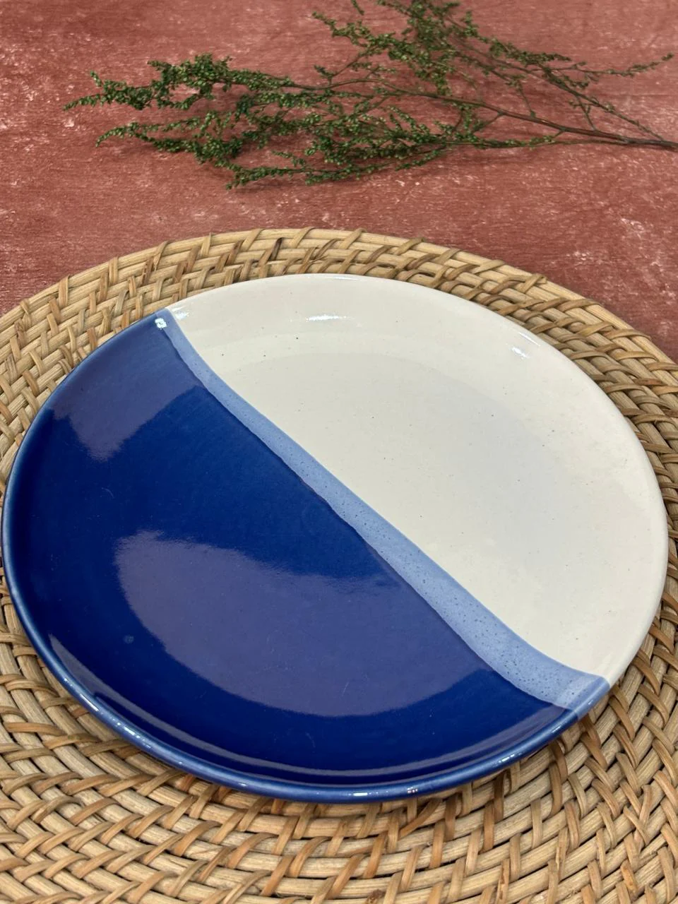 Blue Dual Shade Dinner Set (Set of 3) - Image 3