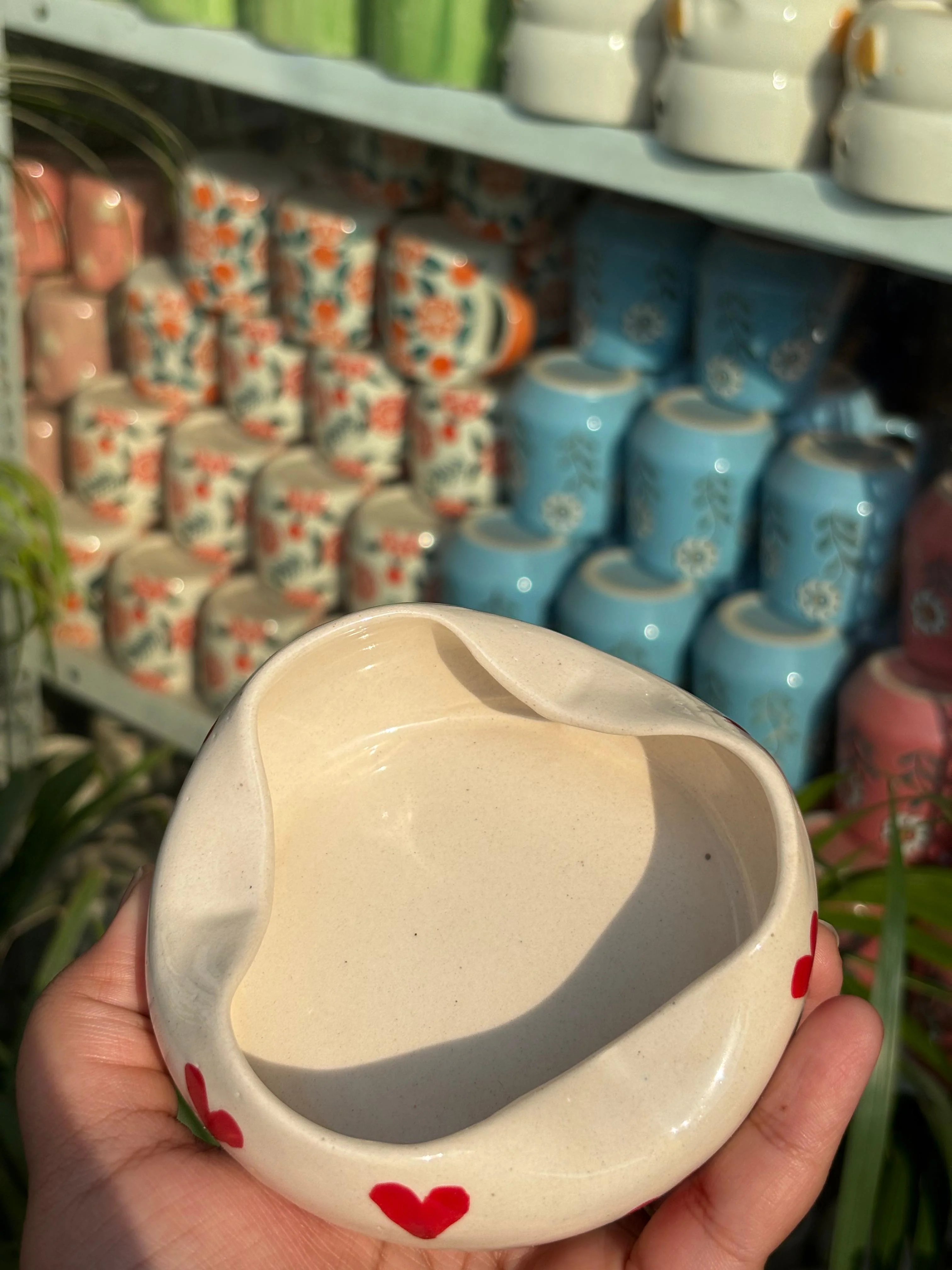 Red Heart Ceramic Dip Bowl / Ashtray (Set of 2) - Image 4