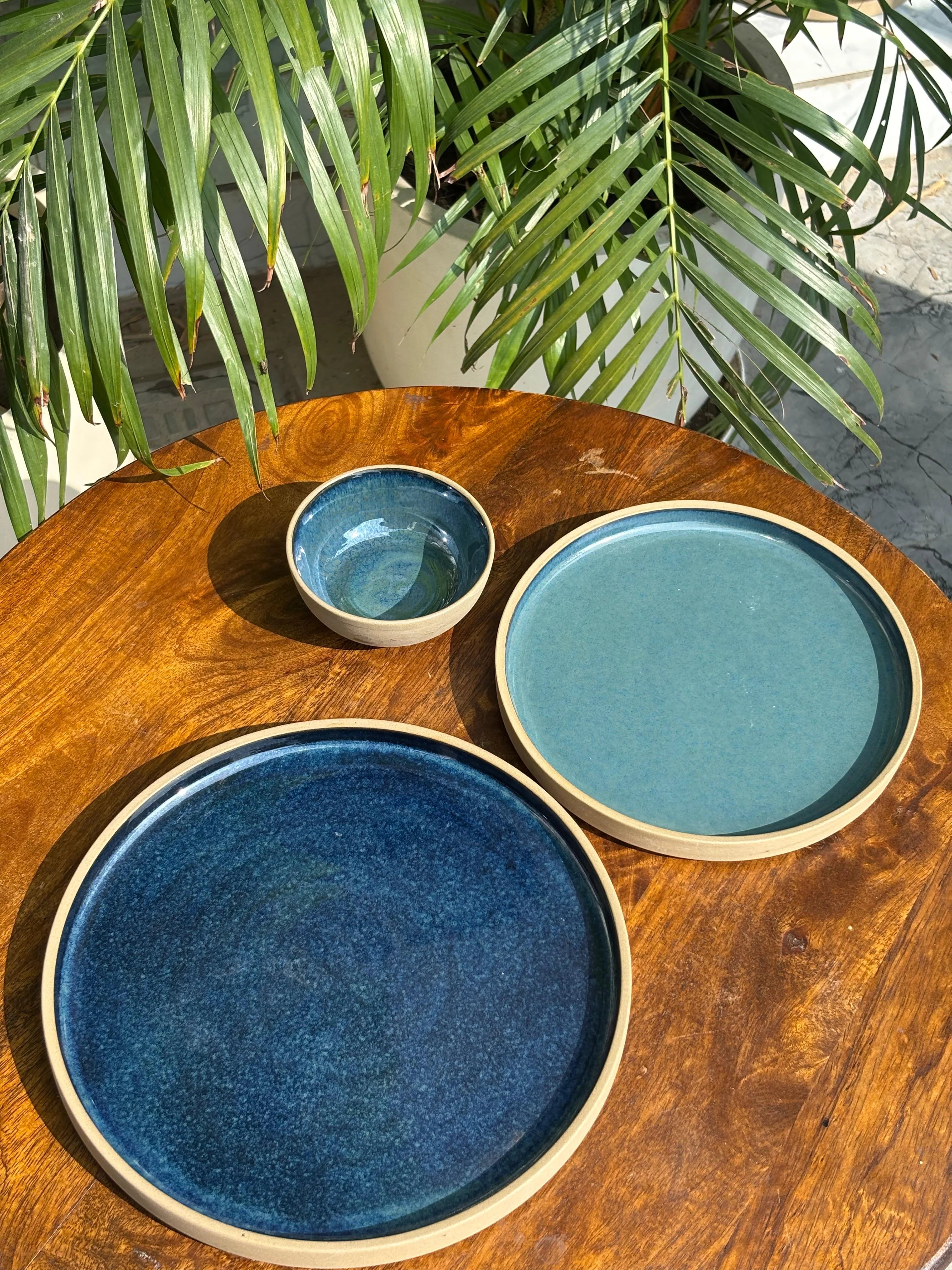 Blue Mirage Luxe Dinner Set (Set of 3) - Image 2