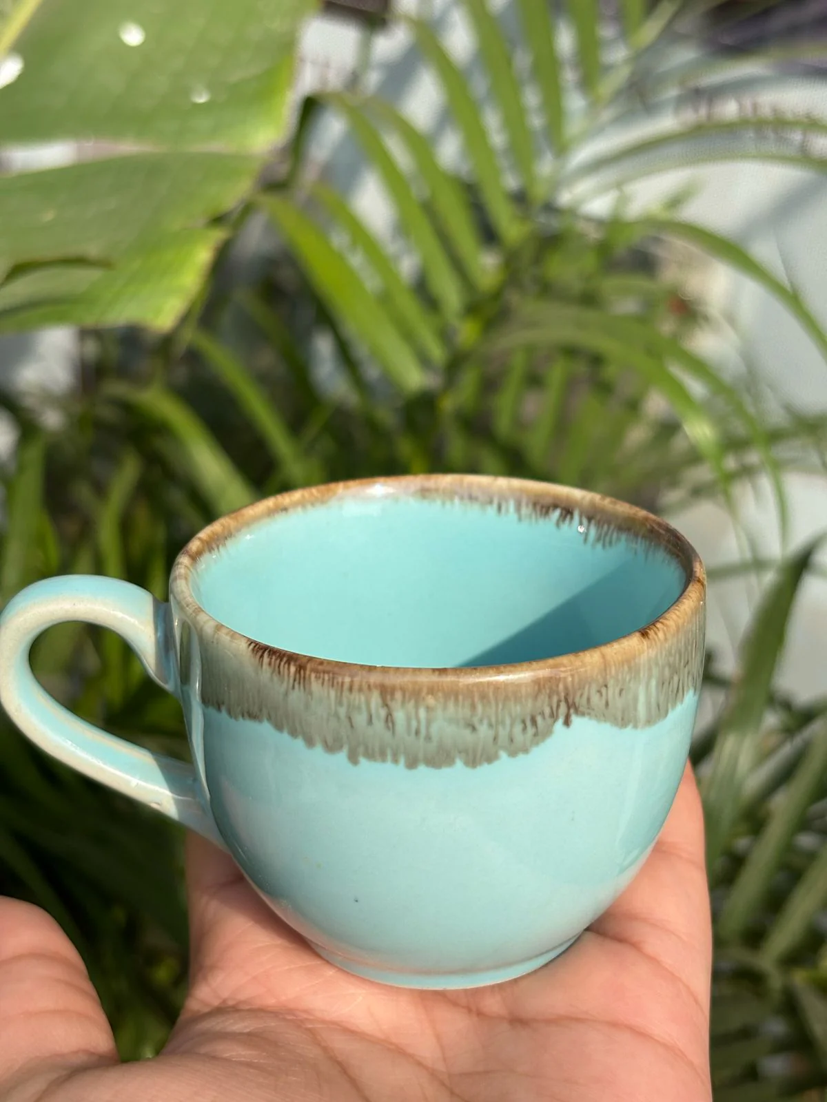 Sky Blue Glaze Tea Cup (Set of 2) - Image 3