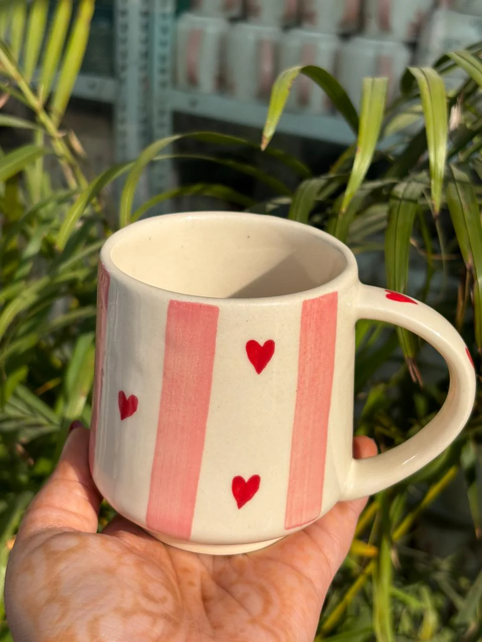 Sweet Stripe Love Mug - Image 2